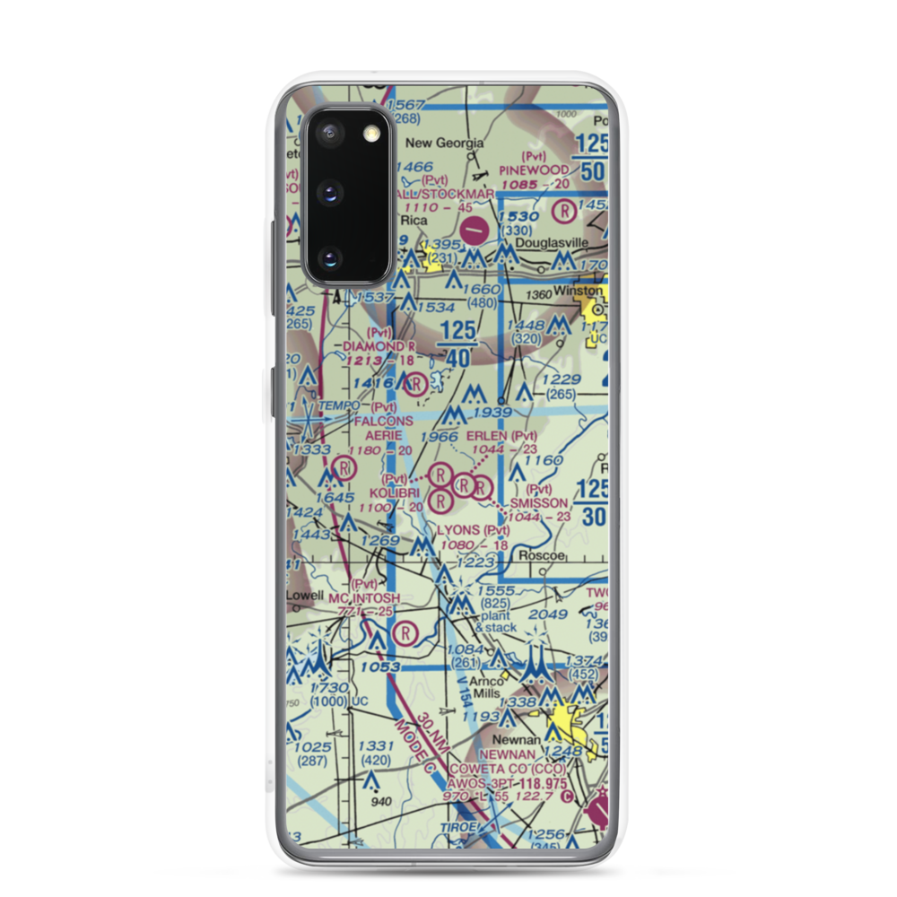 Lyons Landing Airport (5GA2) VFR Sectional Samsung Case Samsung Galaxy S20 model shown