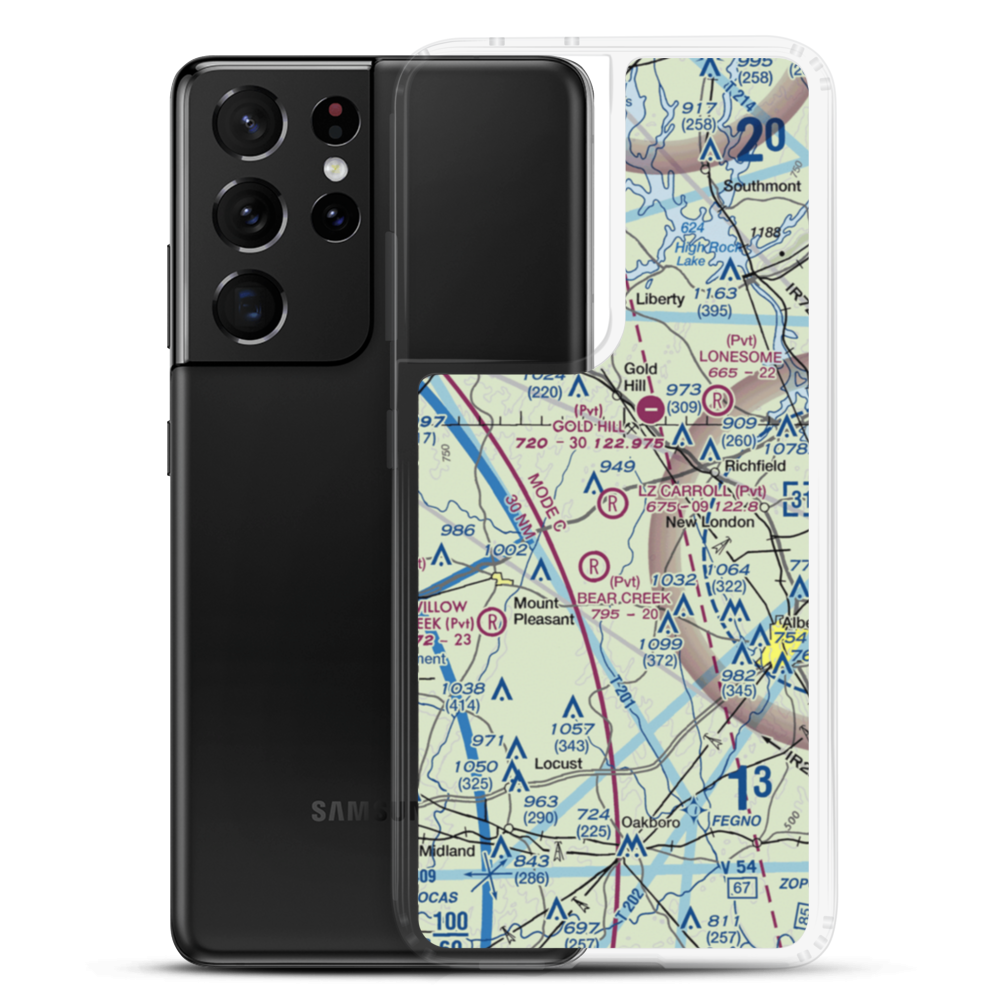Lz Carroll STOLport (4NC9) VFR Sectional Samsung Case Samsung Galaxy S21 Ultra model shown