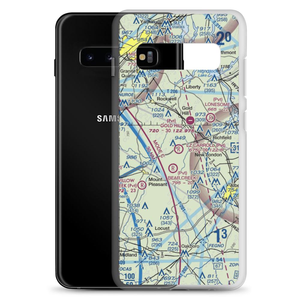 Lz Carroll STOLport (4NC9) VFR Sectional Samsung Case Samsung Galaxy S10+ model shown
