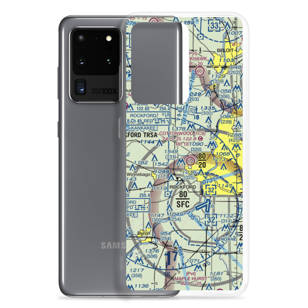 Lz Fairwinds Airport (LL78) VFR Sectional Samsung Case Samsung Galaxy S20 Ultra model shown