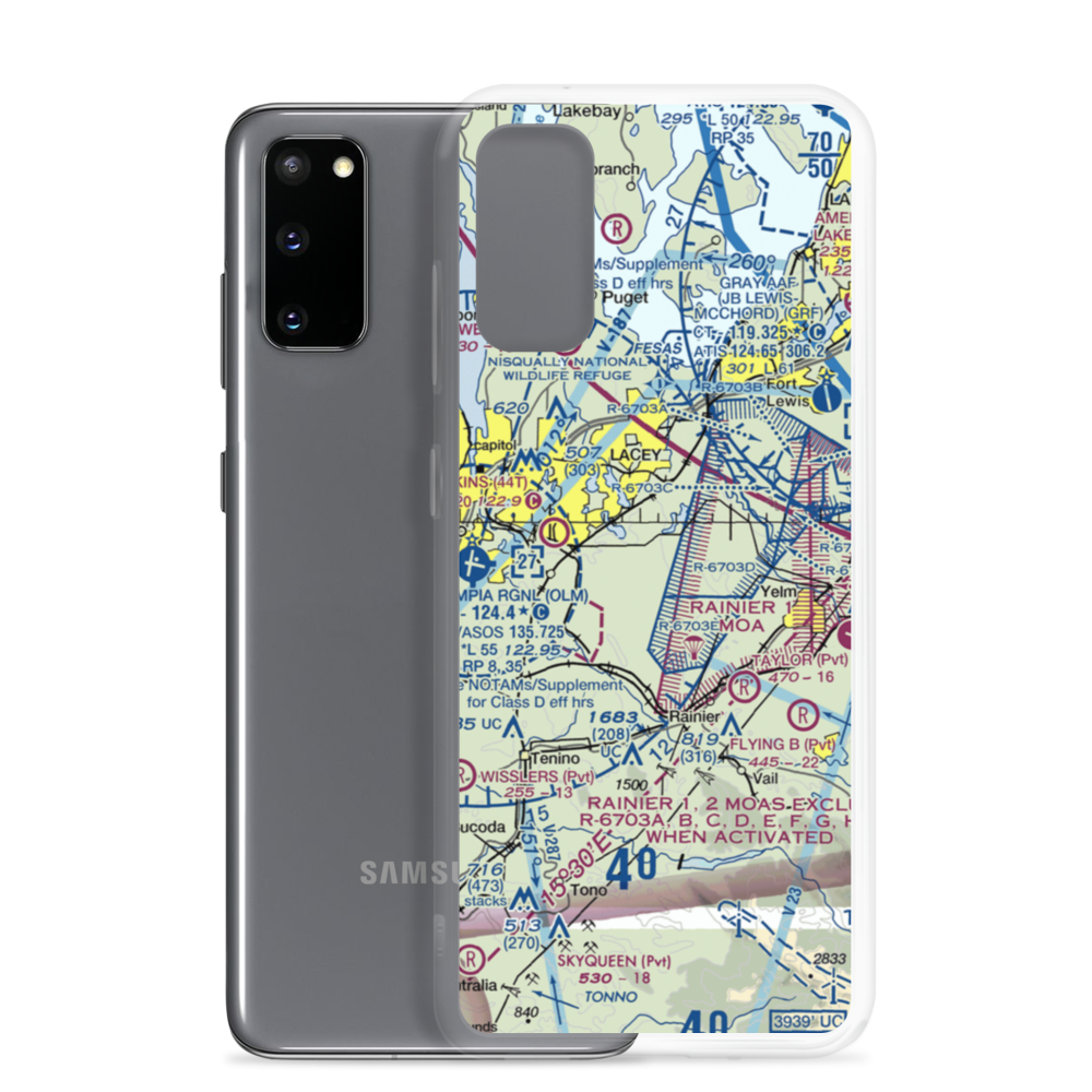 Lz Ranch Airport (14WA) VFR Sectional Samsung Case Samsung Galaxy S20 model shown