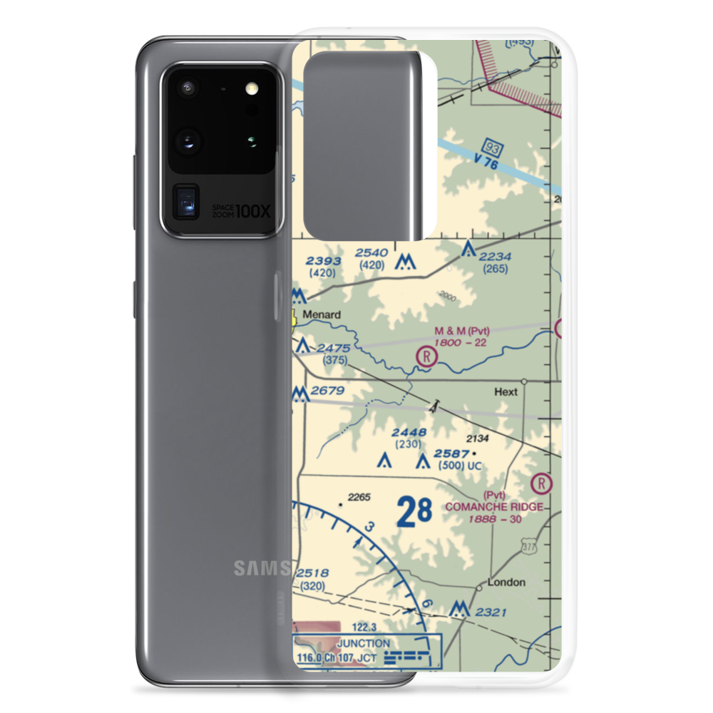 M & M Land Company Airport (TE15) VFR Sectional Samsung Case Samsung Galaxy S20 Ultra model shown