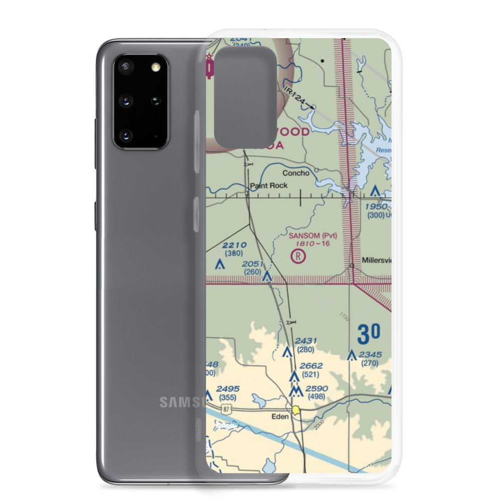 M Sansom Ranch Airport (06TS) VFR Sectional Samsung Case Samsung Galaxy S20 Plus model shown