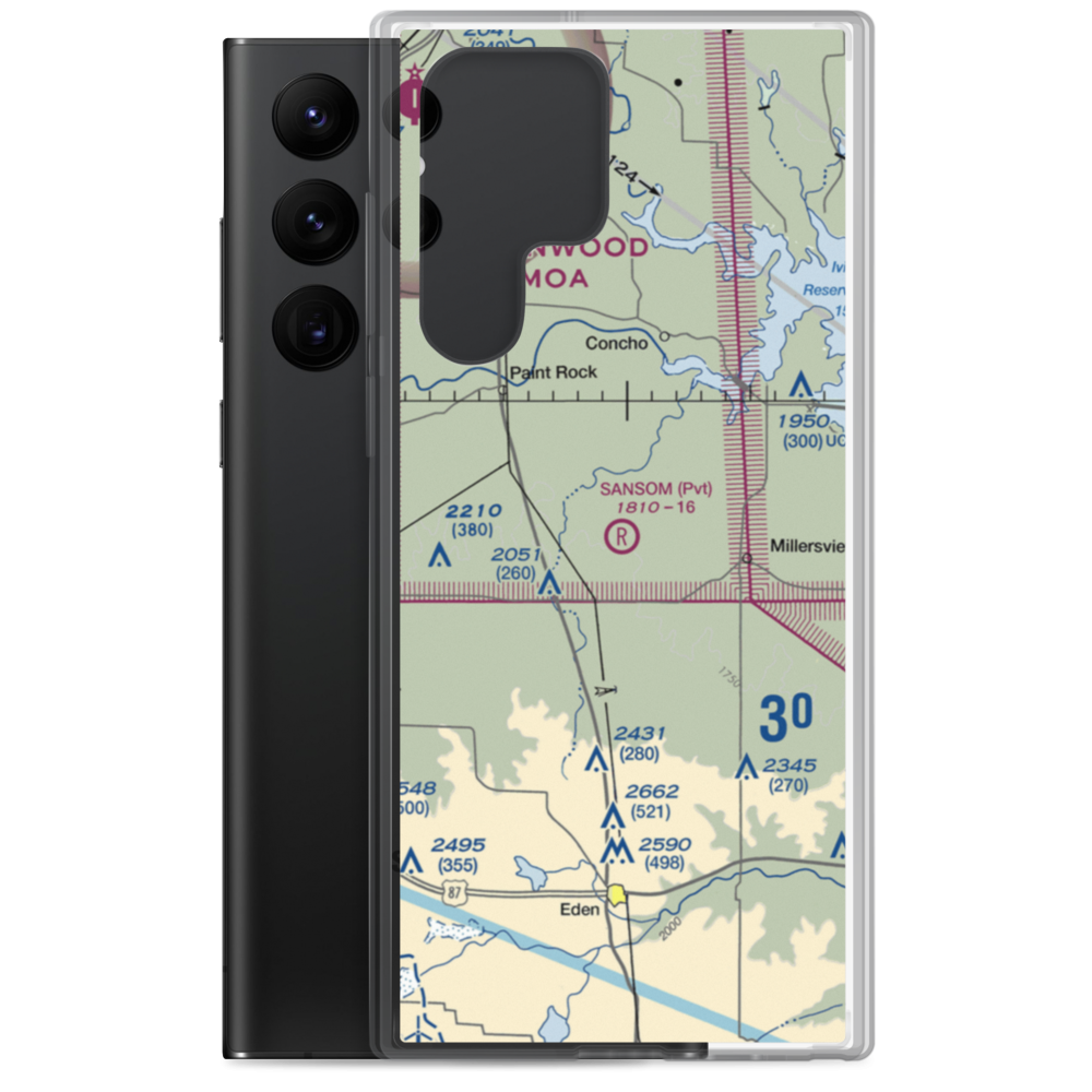 M Sansom Ranch Airport (06TS) VFR Sectional Samsung Case Samsung Galaxy S22 Ultra model shown