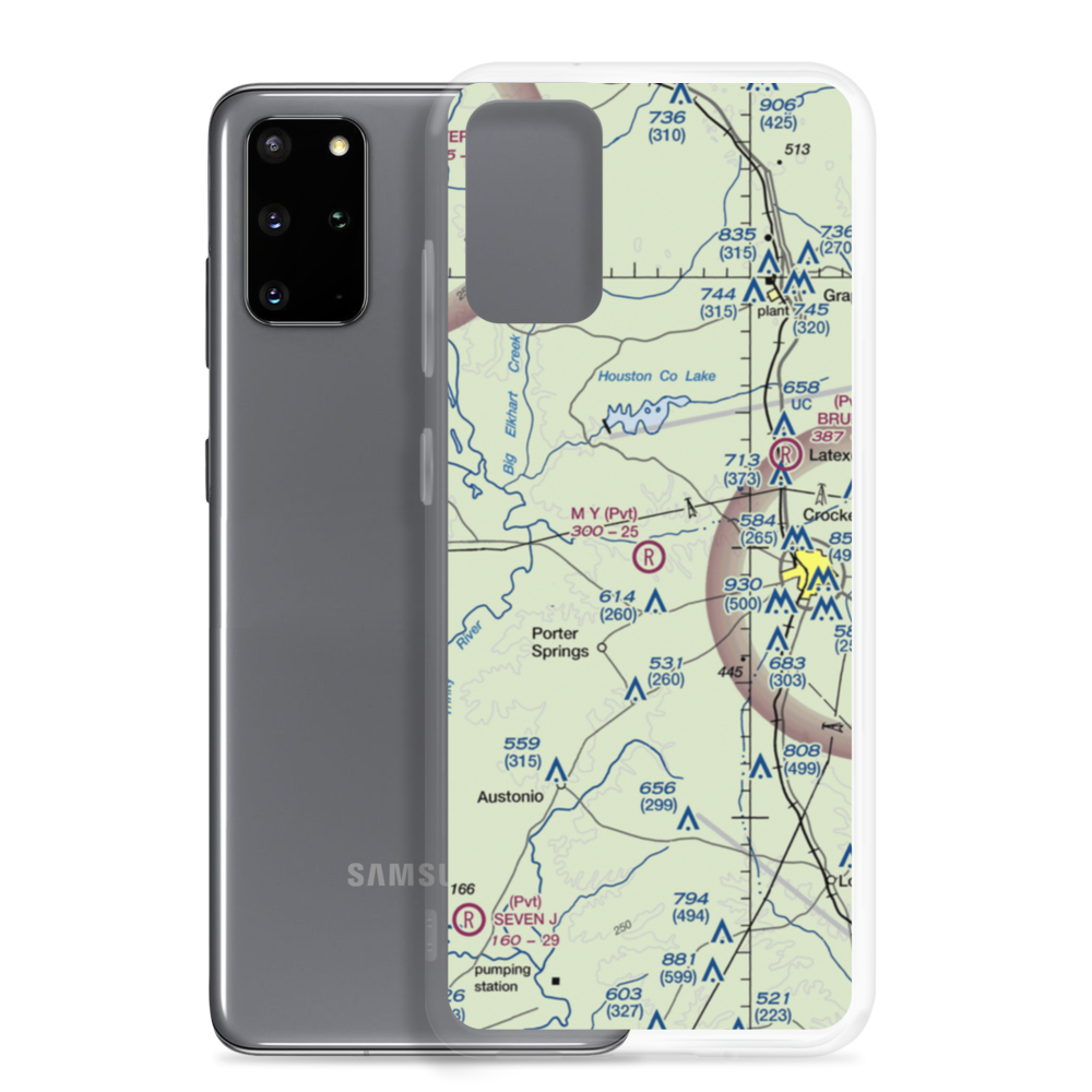 M Y Ranch Airport (80TS) VFR Sectional Samsung Case Samsung Galaxy S20 Plus model shown