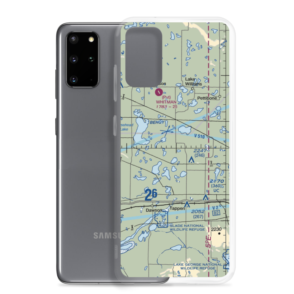 M. Bodvig Airstrip (NA71) VFR Sectional Samsung Case Samsung Galaxy S20 Plus model shown