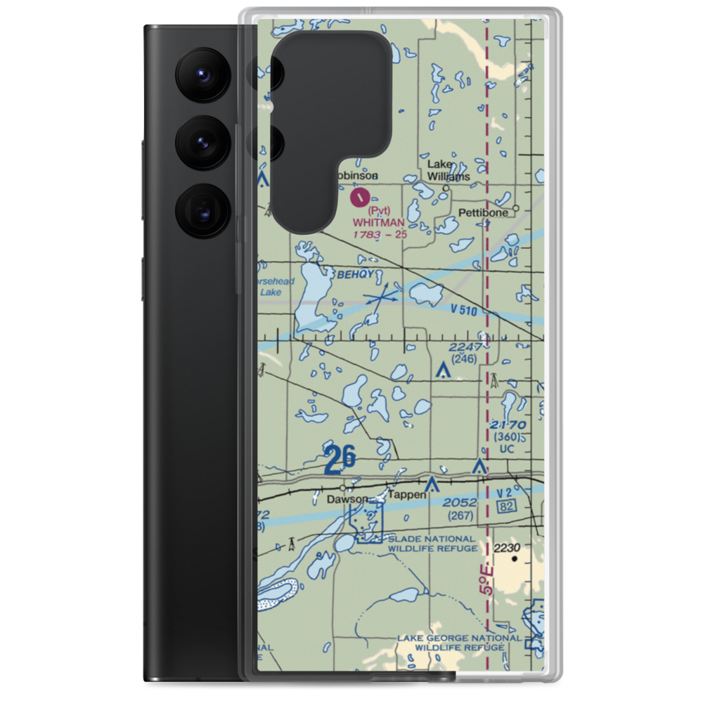 M. Bodvig Airstrip (NA71) VFR Sectional Samsung Case Samsung Galaxy S22 Ultra model shown