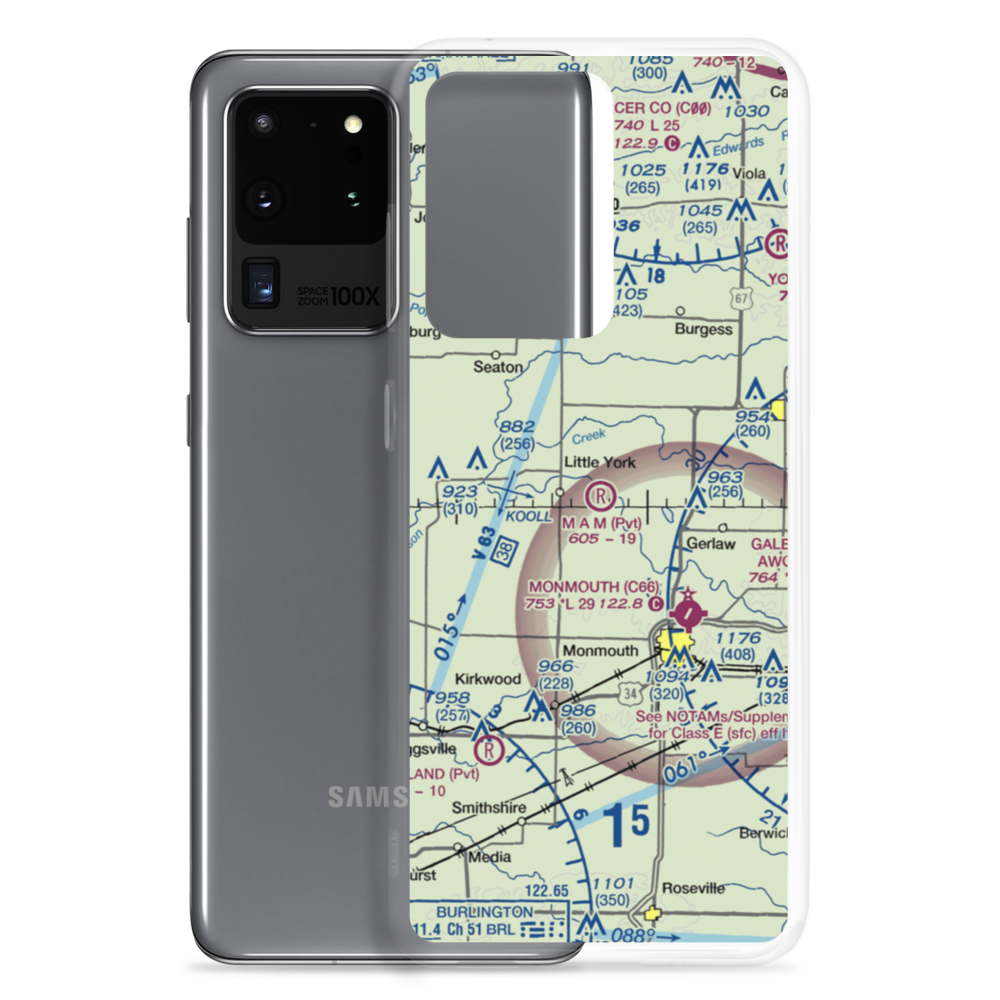 M.A.M Trail Airport (IL65) VFR Sectional Samsung Case Samsung Galaxy S20 Ultra model shown