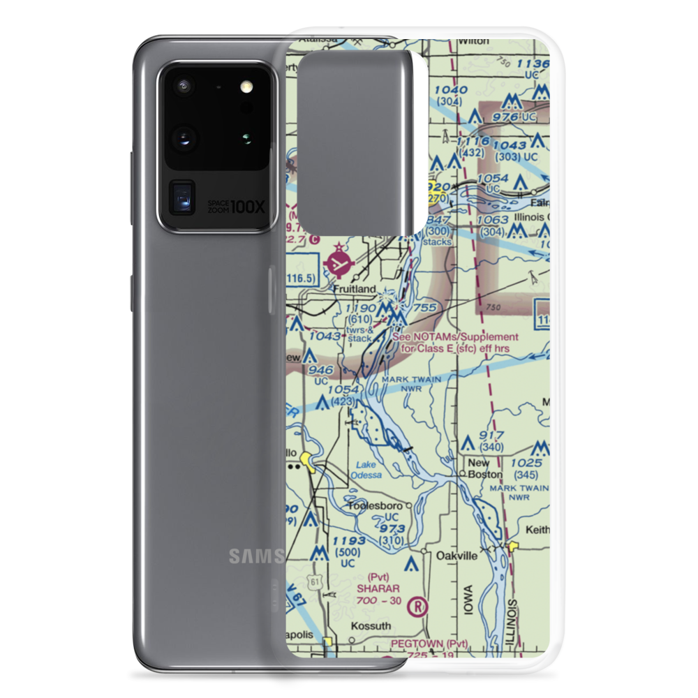Maas Airstrip (69LL) VFR Sectional Samsung Case Samsung Galaxy S20 Ultra model shown
