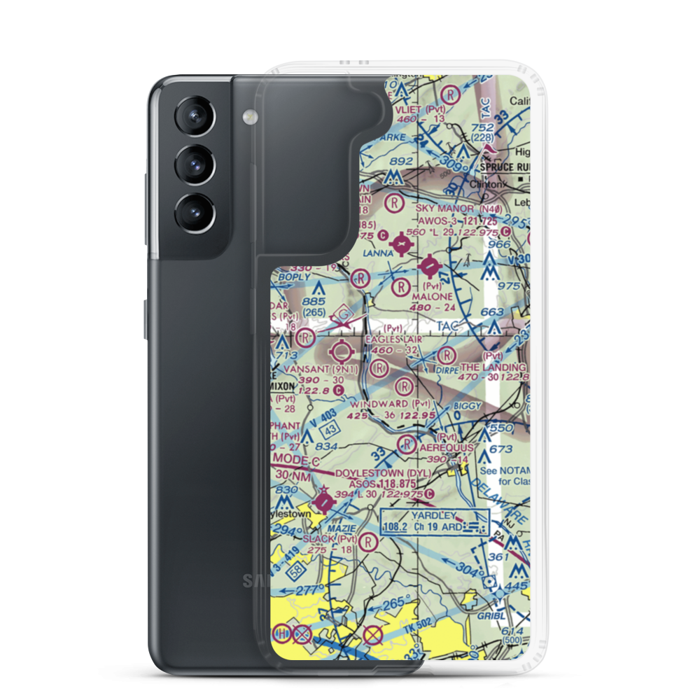 Mabel's Balloonport (JY42) VFR Sectional Samsung Case Samsung Galaxy S21 model shown