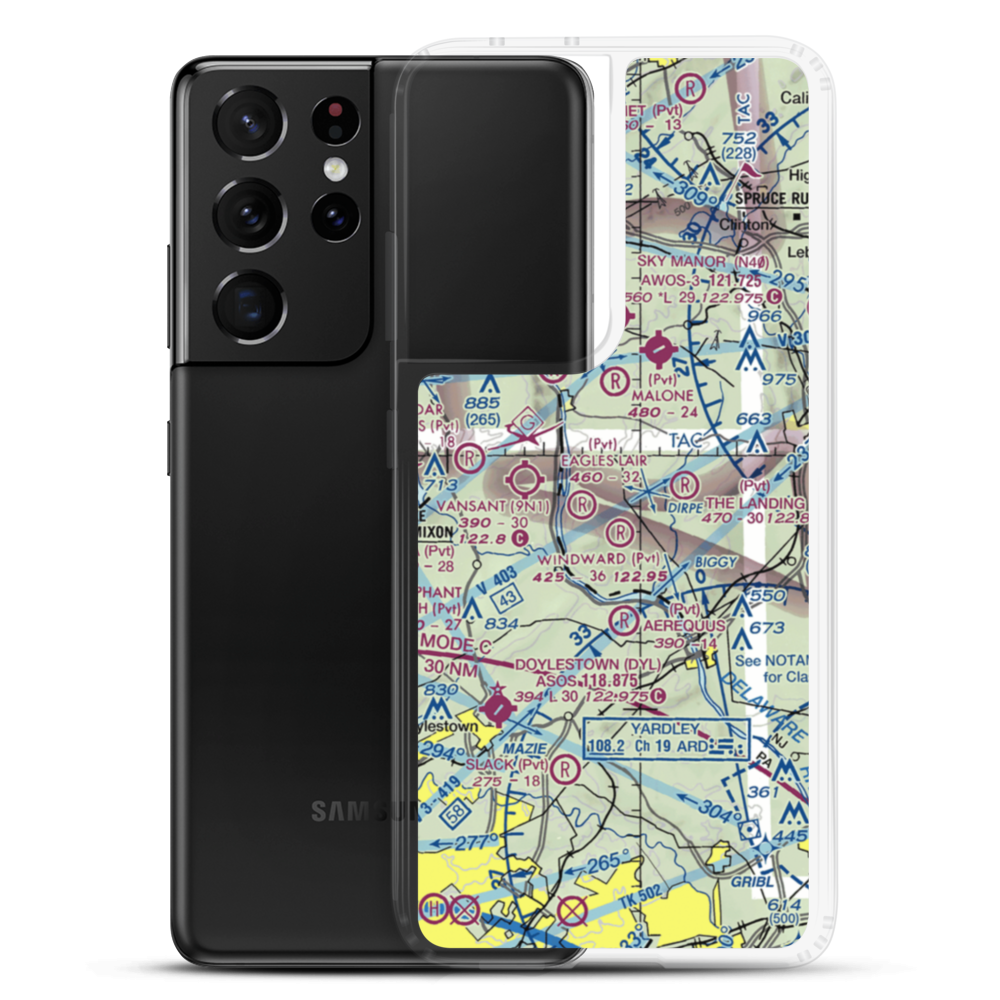 Mabel's Balloonport (JY42) VFR Sectional Samsung Case Samsung Galaxy S21 Ultra model shown