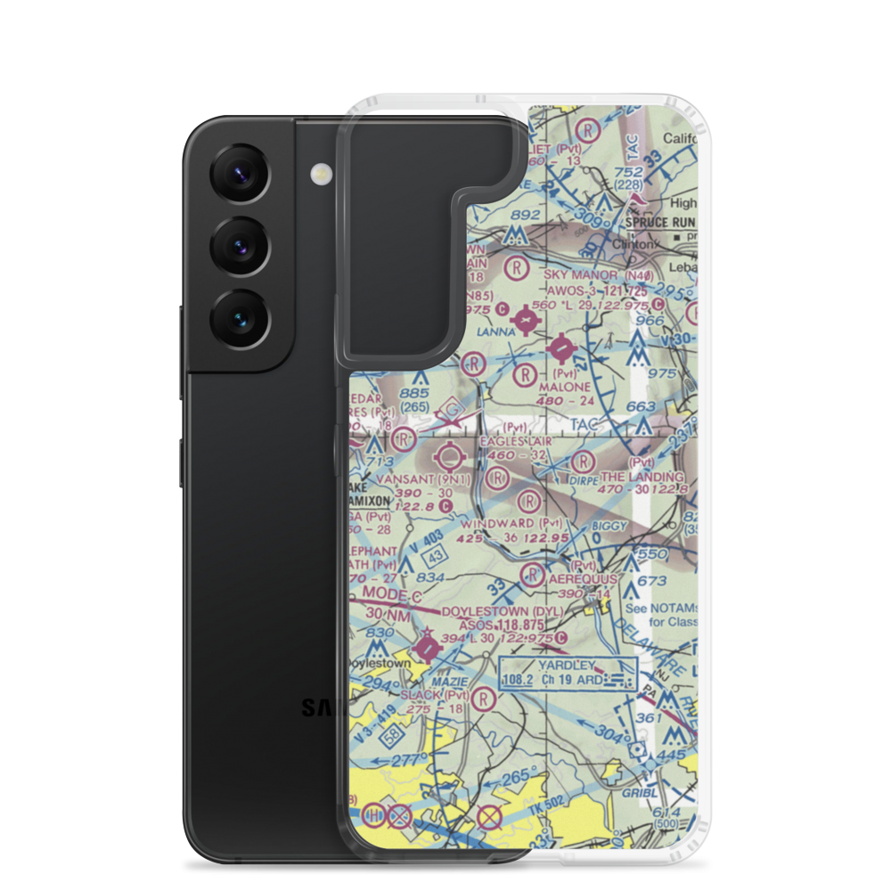 Mabel's Balloonport (JY42) VFR Sectional Samsung Case Samsung Galaxy S22 model shown