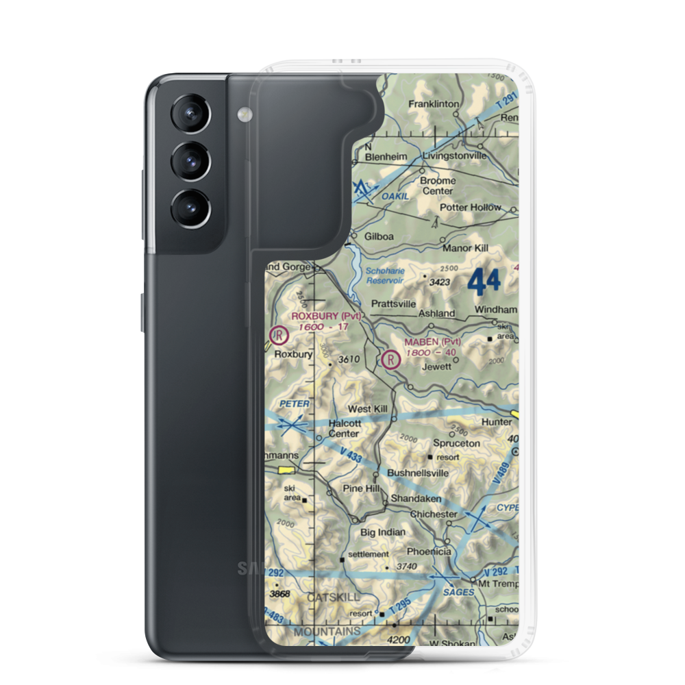 Maben Airport (N00) VFR Sectional Samsung Case Samsung Galaxy S21 model shown