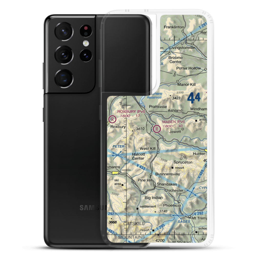 Maben Airport (N00) VFR Sectional Samsung Case Samsung Galaxy S21 Ultra model shown
