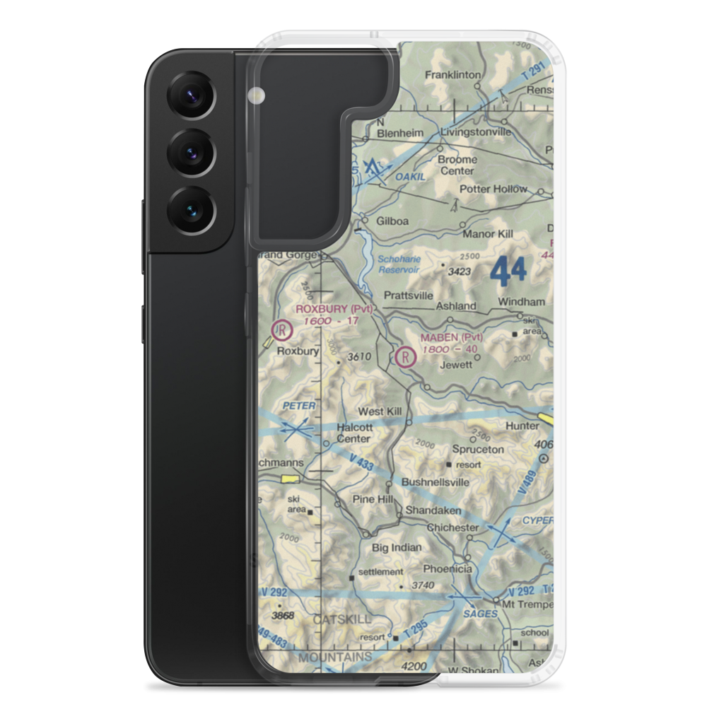 Maben Airport (N00) VFR Sectional Samsung Case Samsung Galaxy S22 Plus model shown