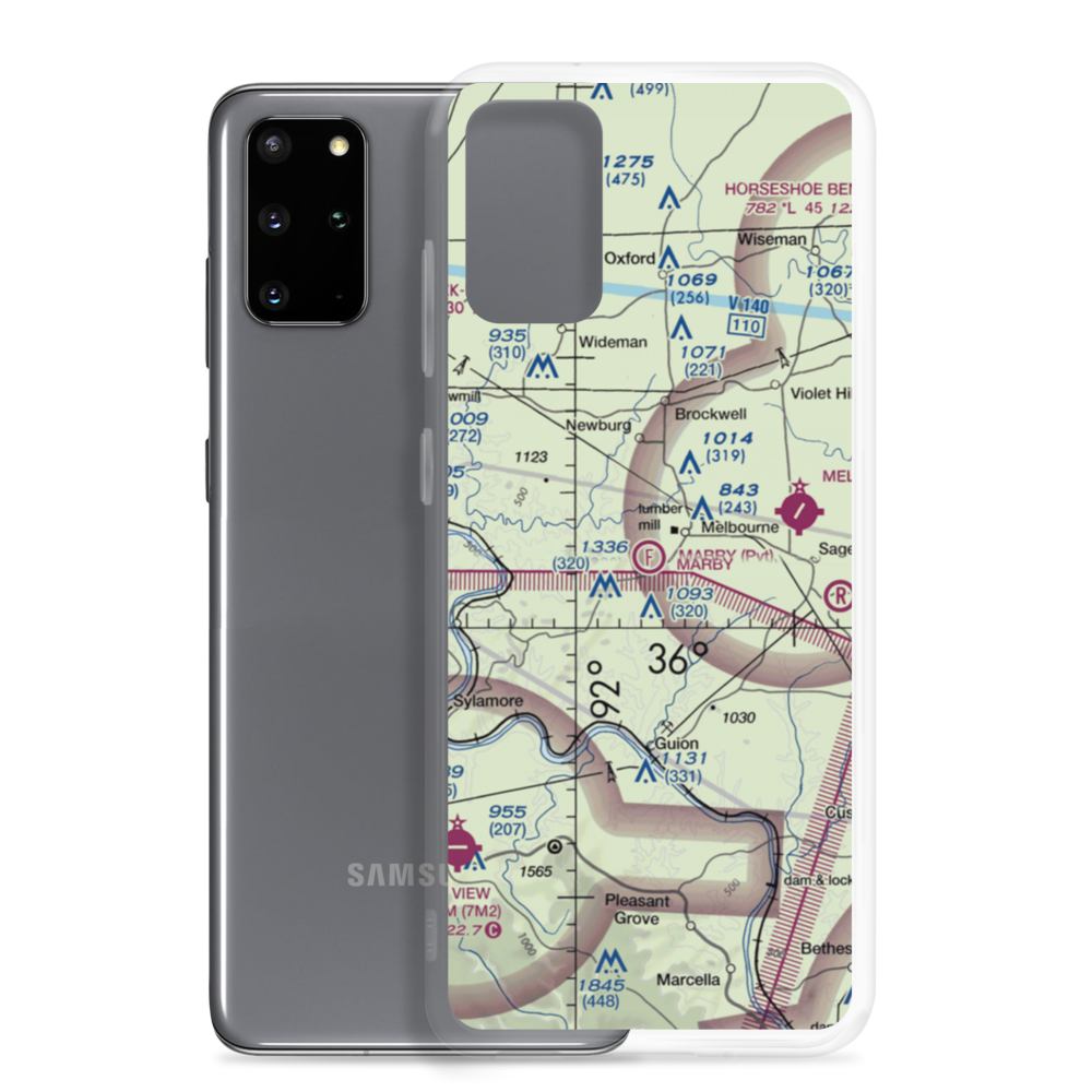 Mabry Field (47AR) VFR Sectional Samsung Case Samsung Galaxy S20 Plus model shown