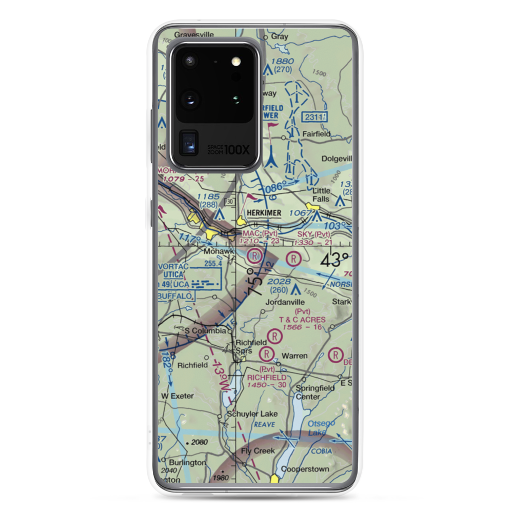 MAC Airport (NY23) VFR Sectional Samsung Case Samsung Galaxy S20 Ultra model shown