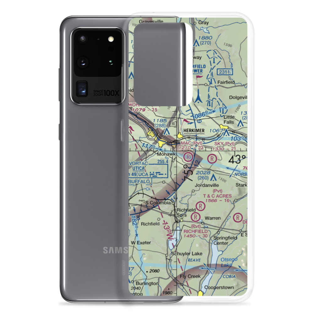 MAC Airport (NY23) VFR Sectional Samsung Case Samsung Galaxy S20 Ultra model shown
