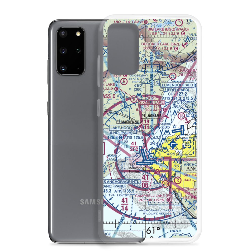 Mac Kenzie Country Airpark (2AK0) VFR Sectional Samsung Case Samsung Galaxy S20 Plus model shown