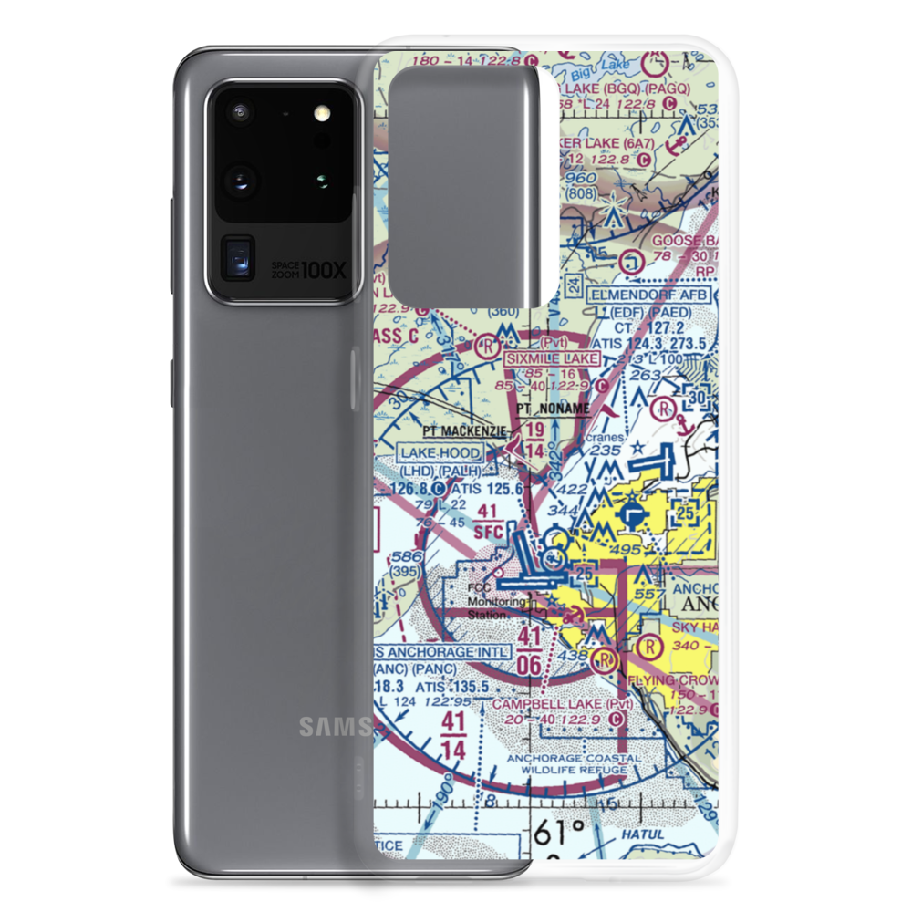 Mac Kenzie Country Airpark (2AK0) VFR Sectional Samsung Case Samsung Galaxy S20 Ultra model shown