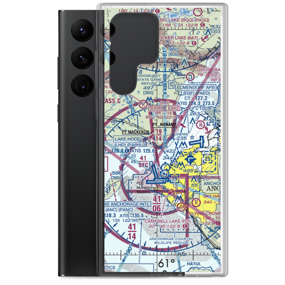 Mac Kenzie Country Airpark (2AK0) VFR Sectional Samsung Case Samsung Galaxy S22 Ultra model shown