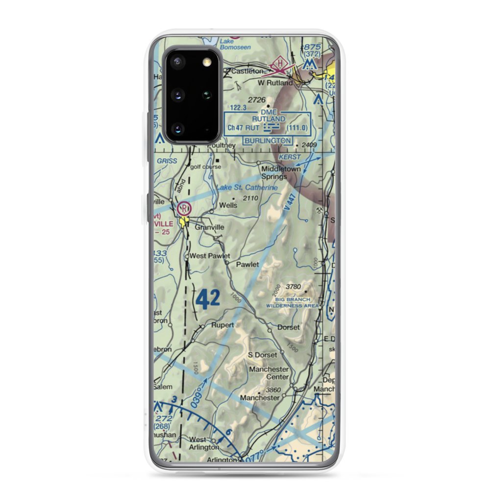 Mach Personal Strip (VT20) VFR Sectional Samsung Case Samsung Galaxy S20 Plus model shown