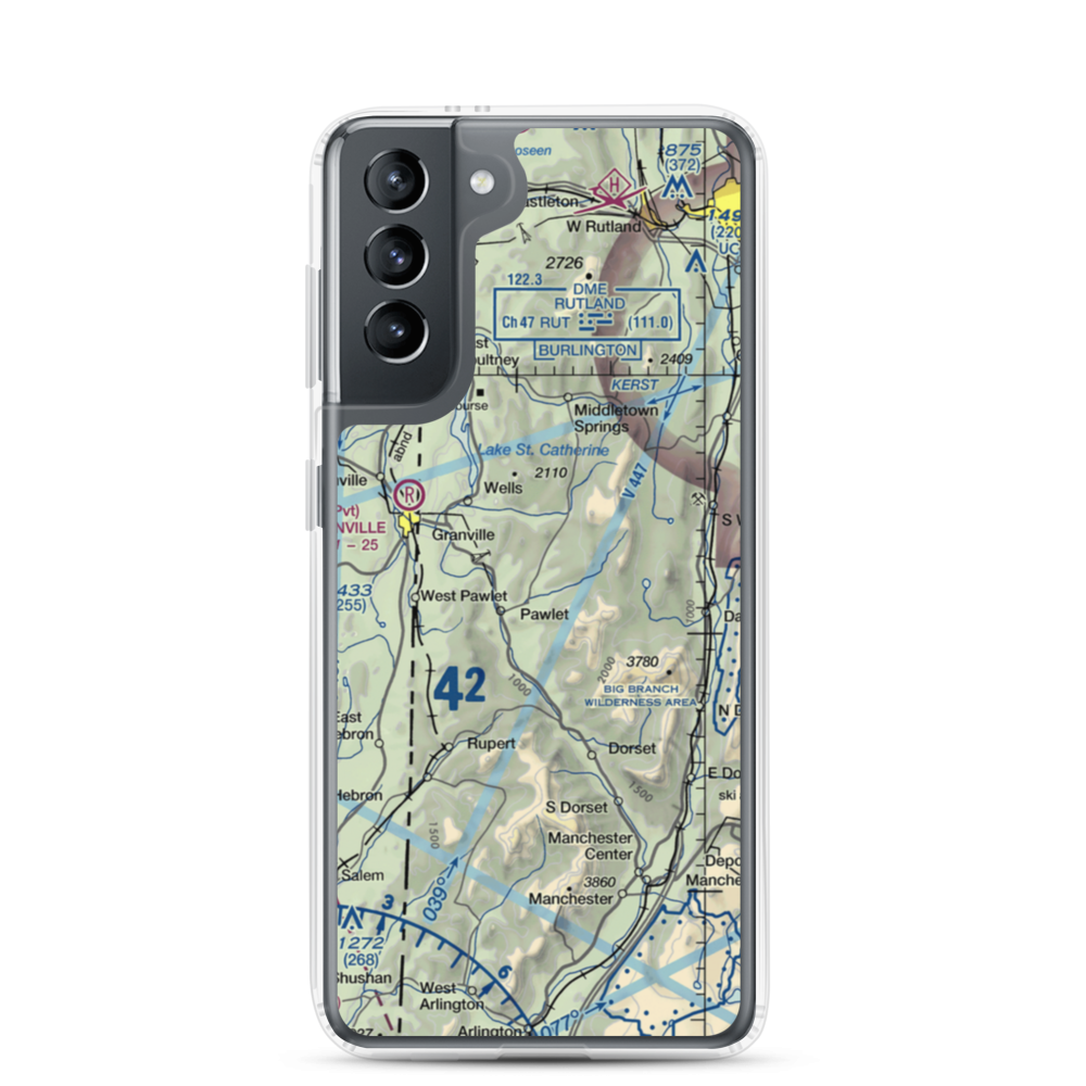 Mach Personal Strip (VT20) VFR Sectional Samsung Case Samsung Galaxy S21 model shown