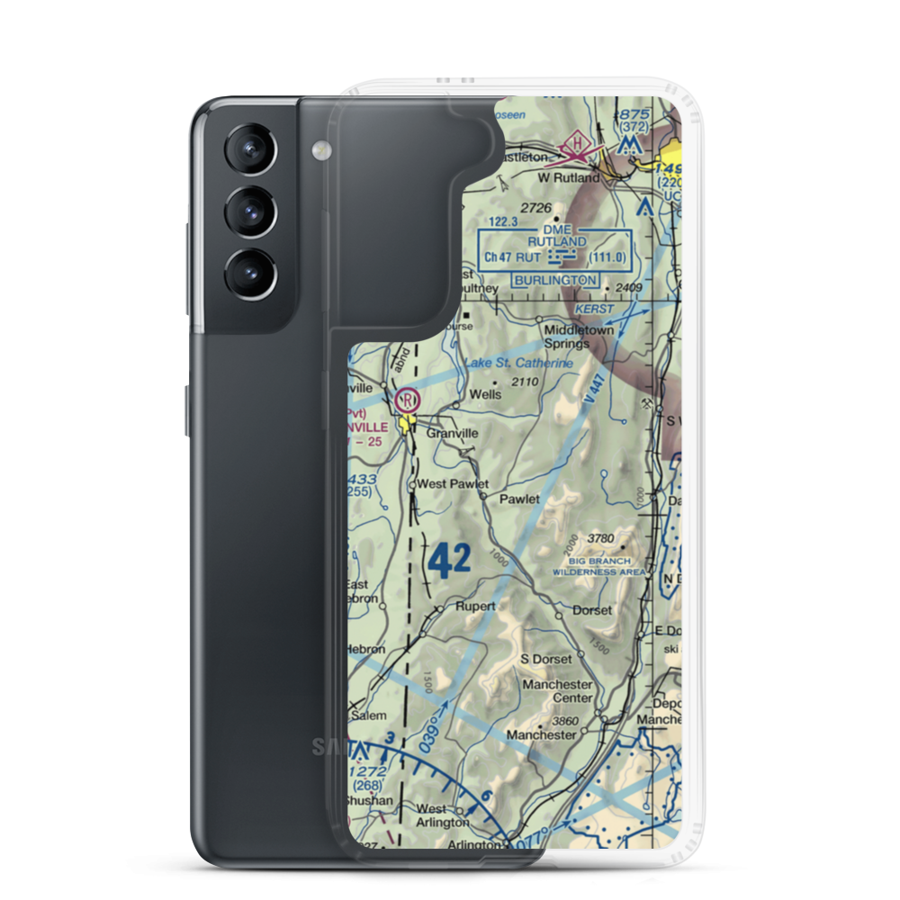 Mach Personal Strip (VT20) VFR Sectional Samsung Case Samsung Galaxy S21 model shown