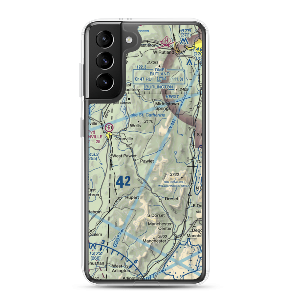 Mach Personal Strip (VT20) VFR Sectional Samsung Case Samsung Galaxy S21 Plus model shown