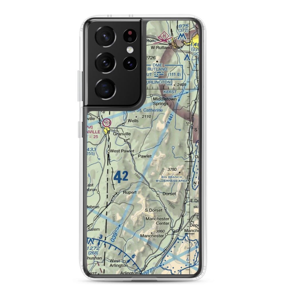 Mach Personal Strip (VT20) VFR Sectional Samsung Case Samsung Galaxy S21 Ultra model shown