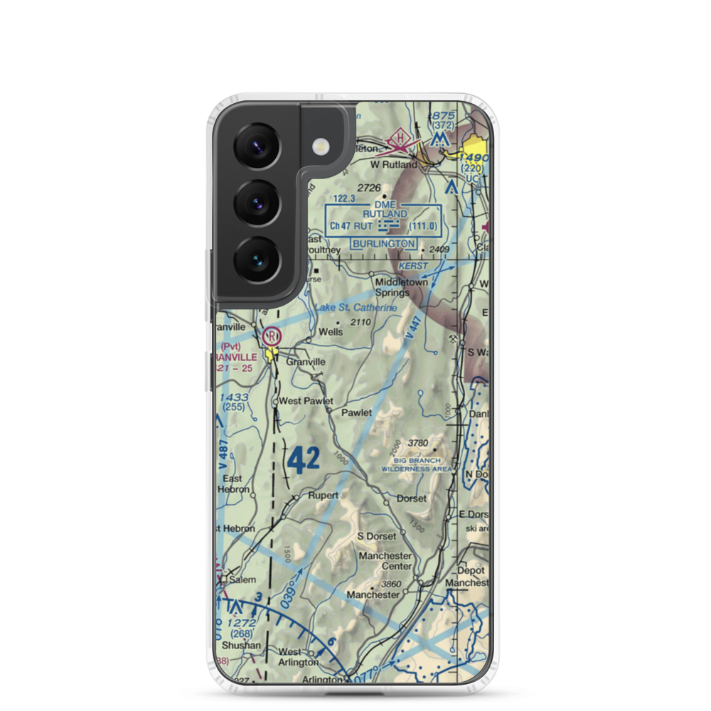 Mach Personal Strip (VT20) VFR Sectional Samsung Case Samsung Galaxy S22 model shown