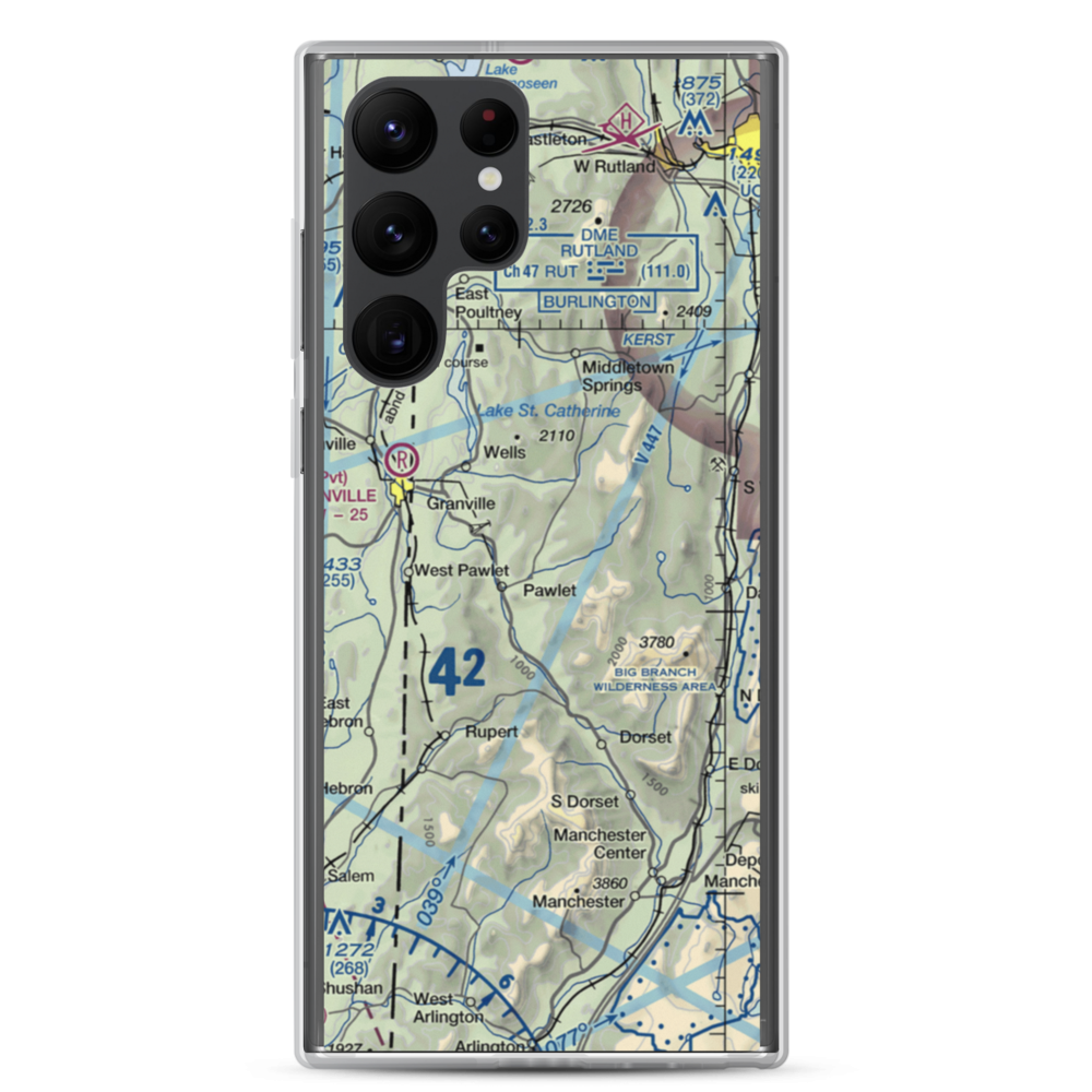 Mach Personal Strip (VT20) VFR Sectional Samsung Case Samsung Galaxy S22 Ultra model shown