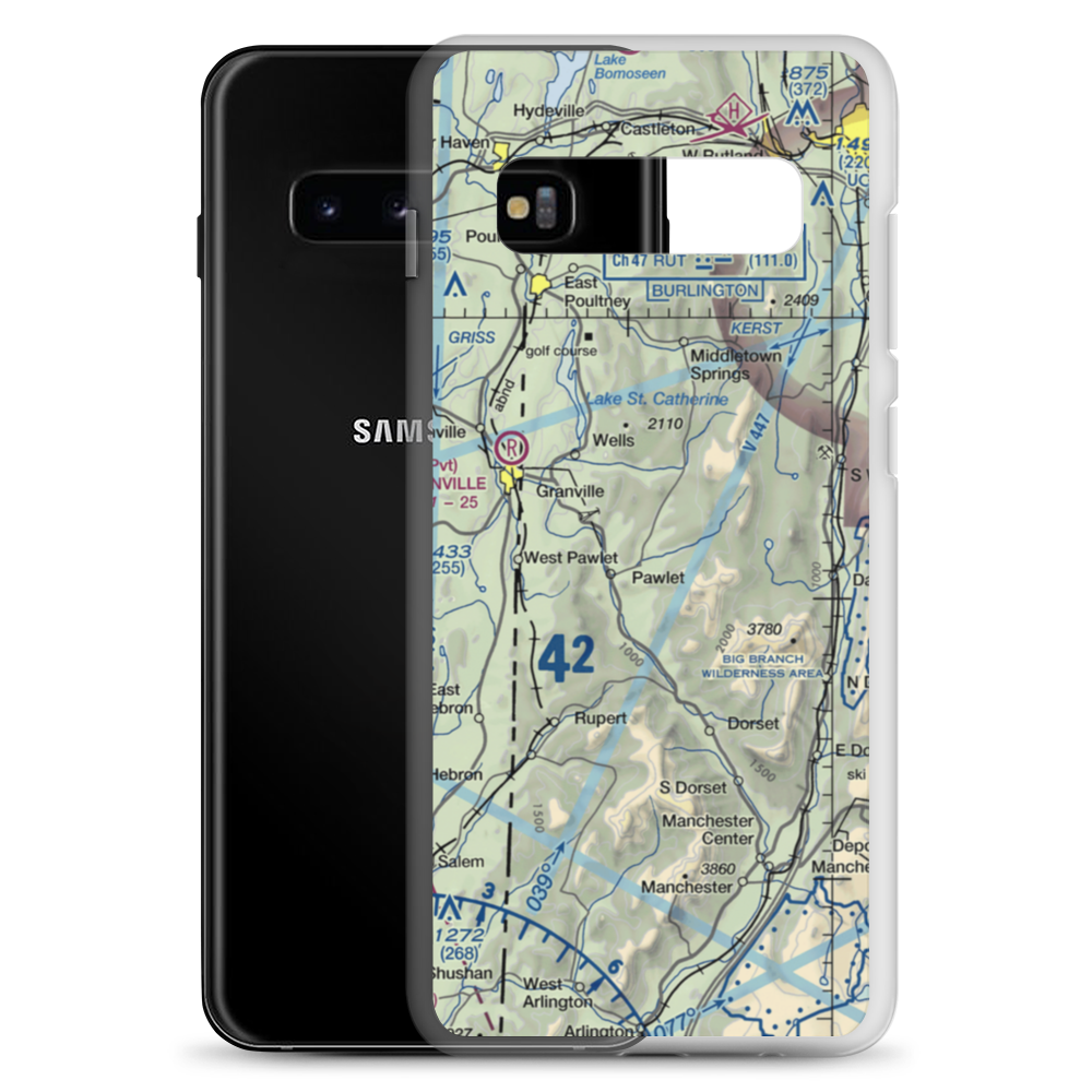 Mach Personal Strip (VT20) VFR Sectional Samsung Case Samsung Galaxy S10+ model shown
