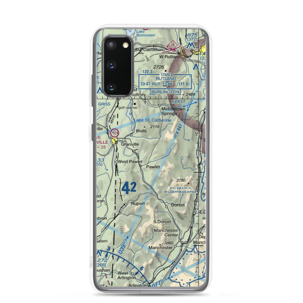 Mach Personal Strip (VT20) VFR Sectional Samsung Case Samsung Galaxy S20 model shown