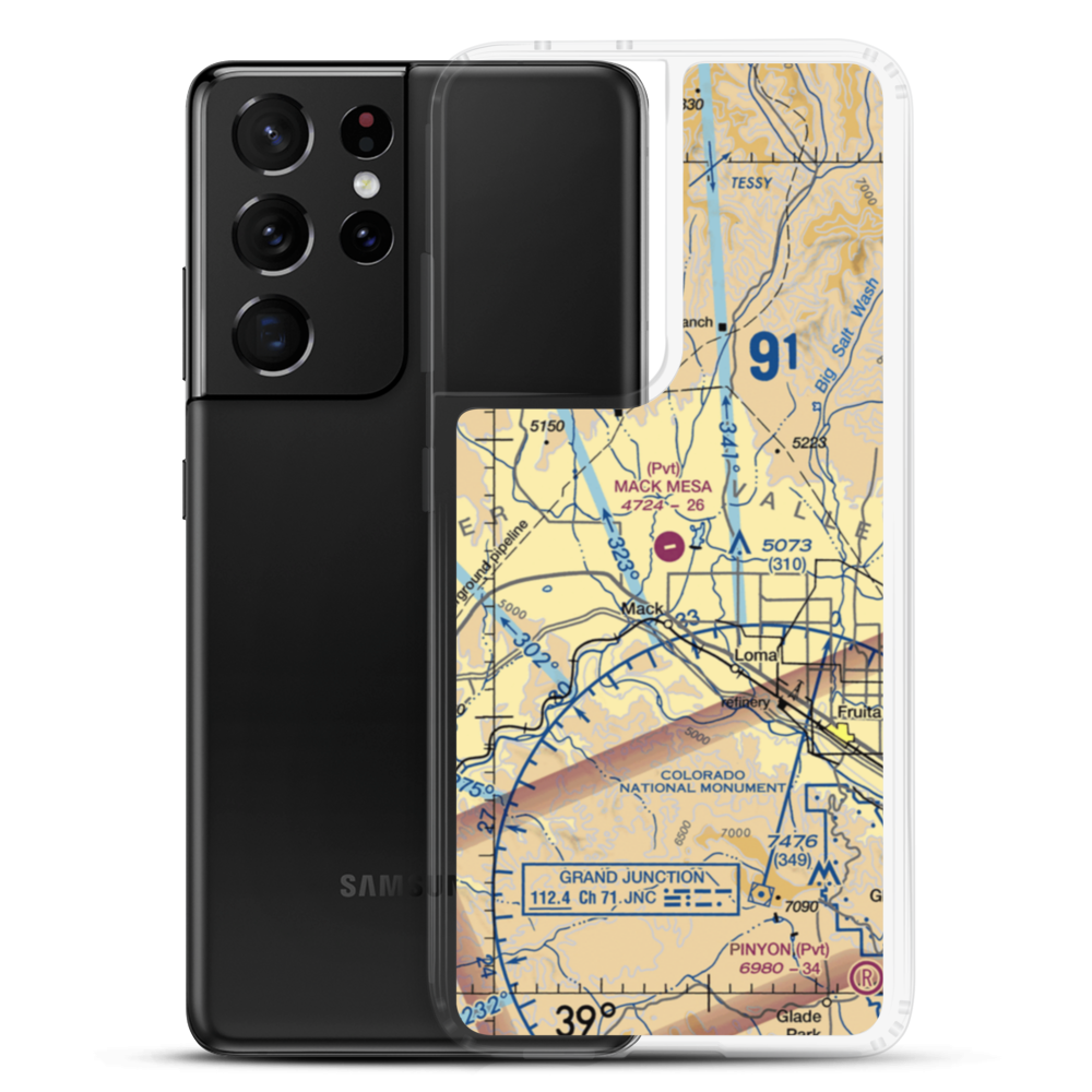 Mack Mesa Airport (C07) VFR Sectional Samsung Case Samsung Galaxy S21 Ultra model shown