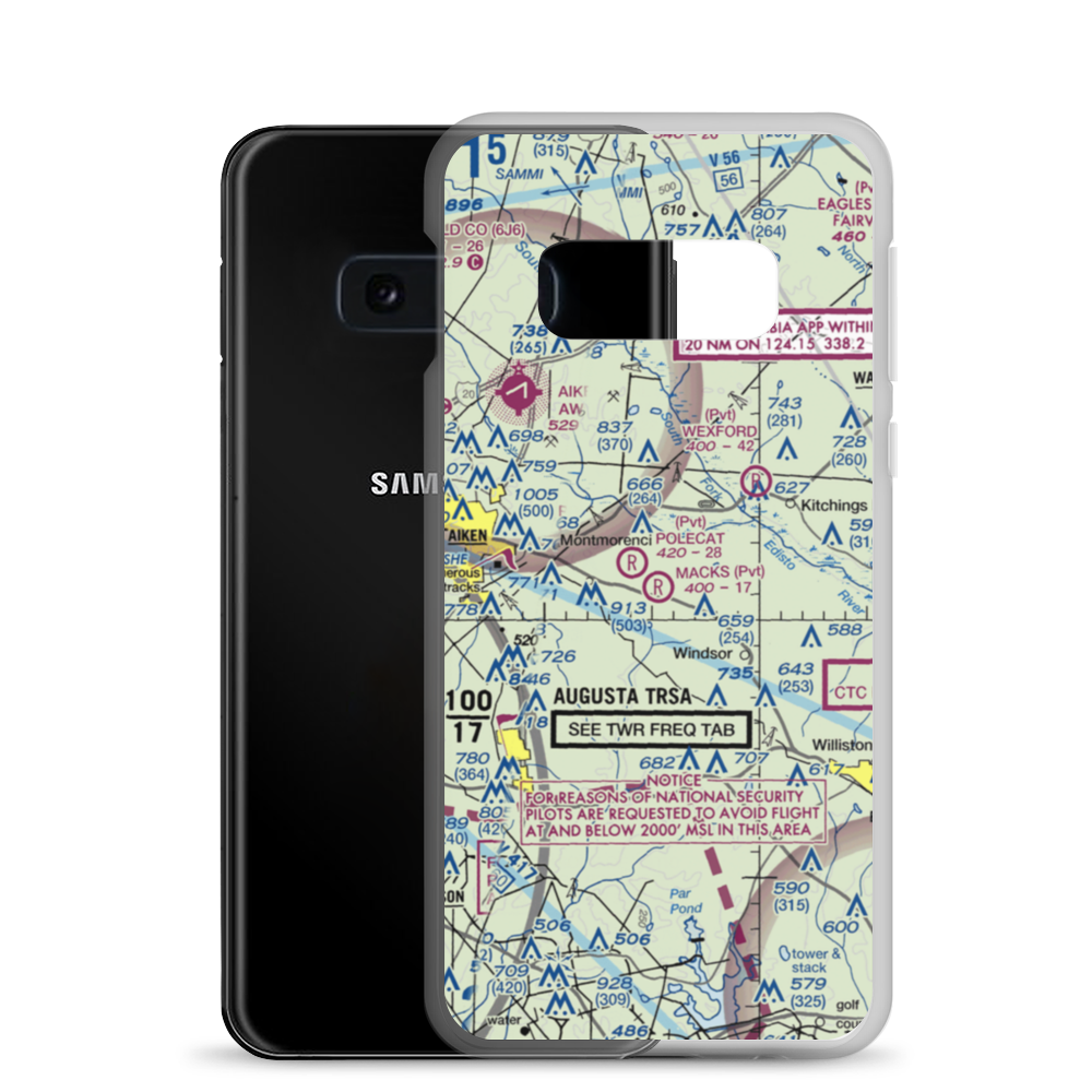 Mack's Patch-Derrick Field (92SC) VFR Sectional Samsung Case Samsung Galaxy S10e model shown