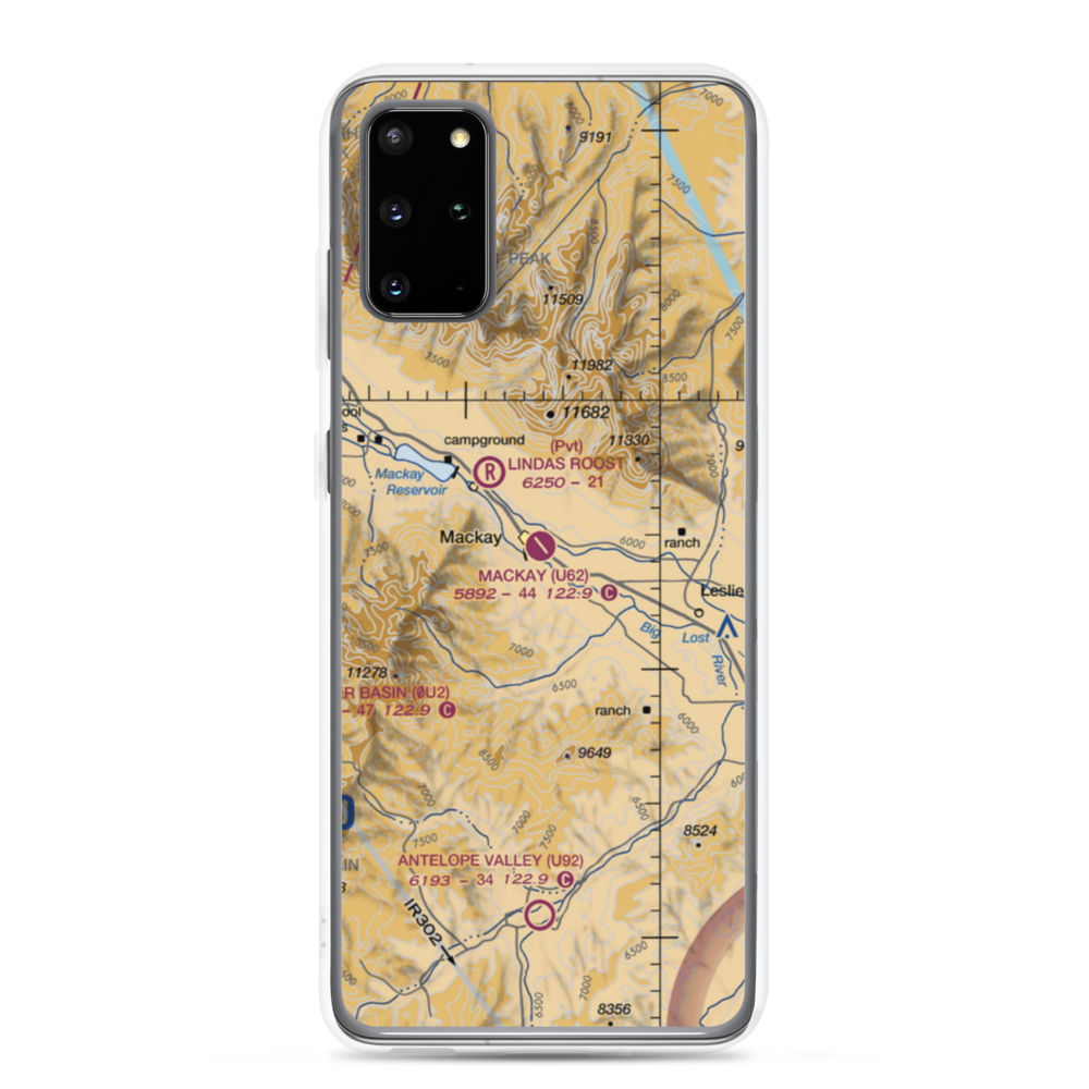 Mackay Airport (U62) VFR Sectional Samsung Case Samsung Galaxy S20 Plus model shown