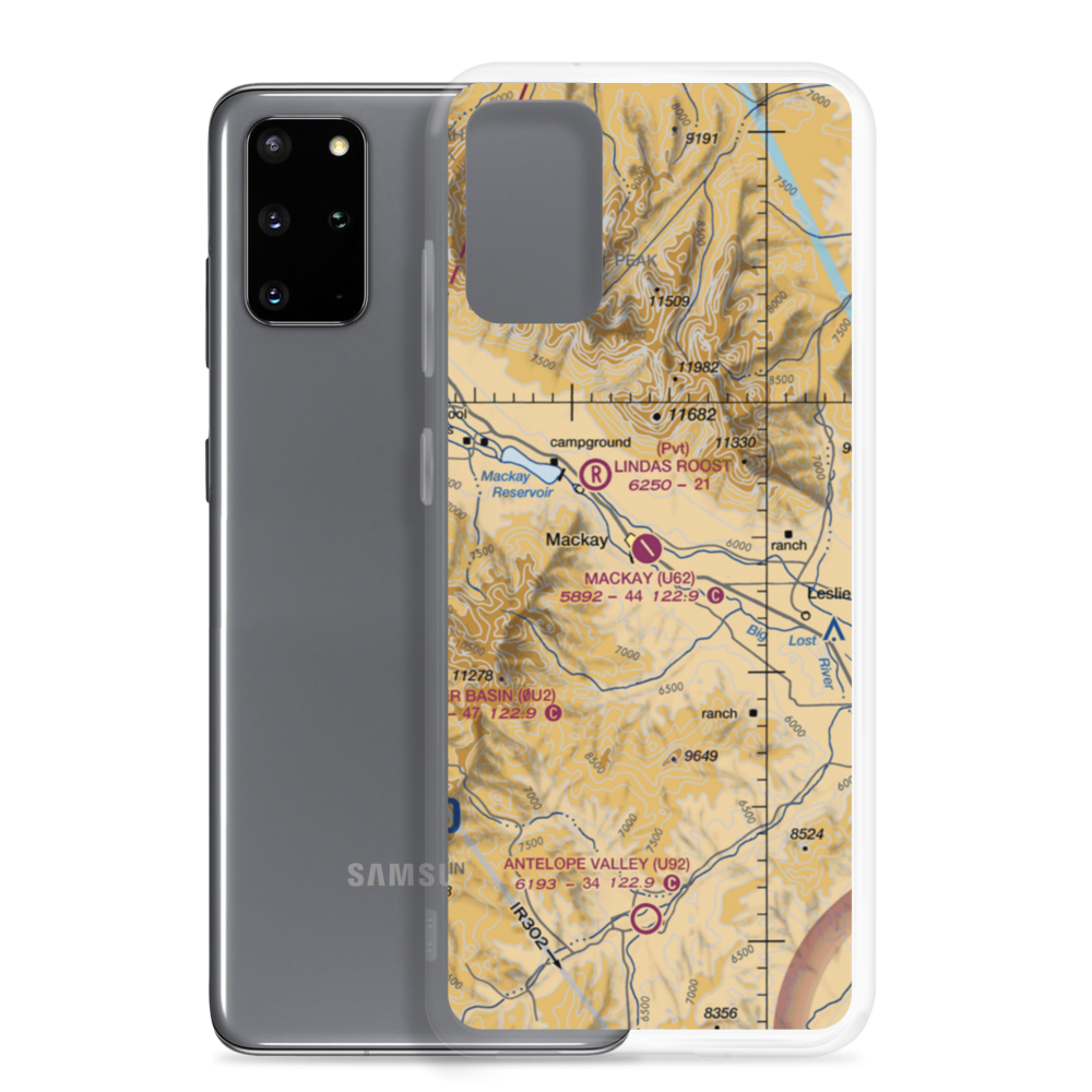 Mackay Airport (U62) VFR Sectional Samsung Case Samsung Galaxy S20 Plus model shown