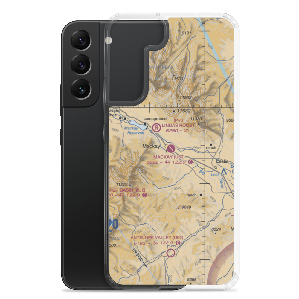 Mackay Airport (U62) VFR Sectional Samsung Case Samsung Galaxy S22 Plus model shown