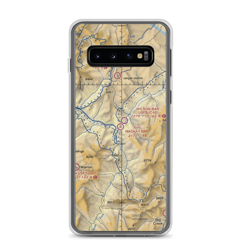 Mackay Bar Airport (ID28) VFR Sectional Samsung Case Samsung Galaxy S10 model shown