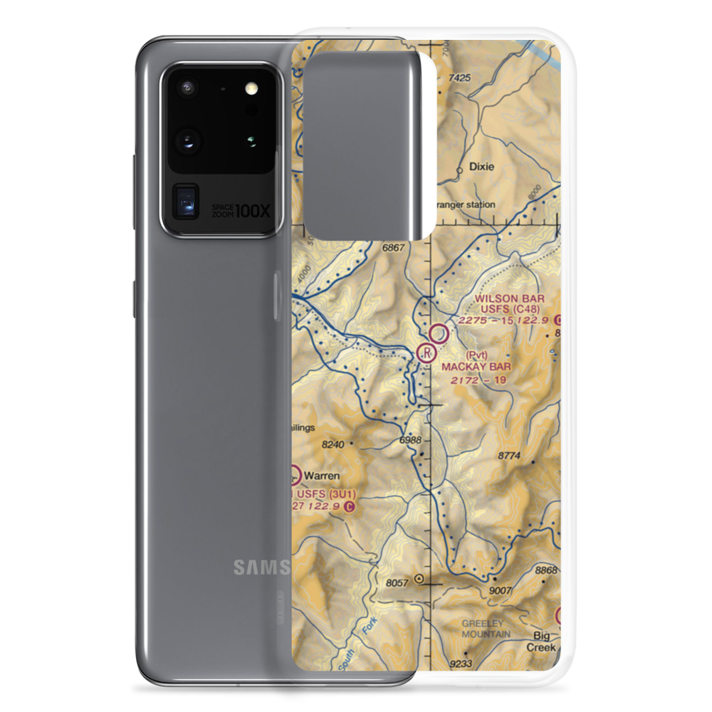Mackay Bar Airport (ID28) VFR Sectional Samsung Case Samsung Galaxy S20 Ultra model shown