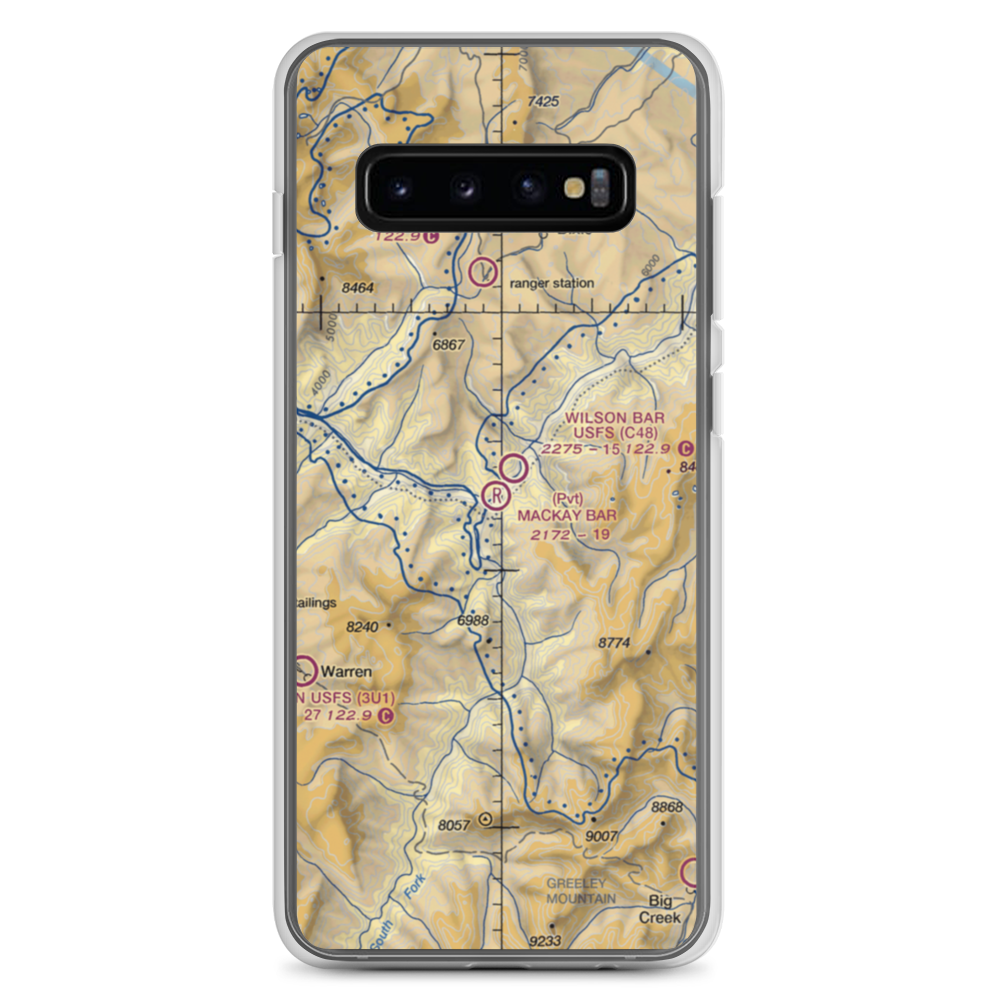 Mackay Bar Airport (ID28) VFR Sectional Samsung Case Samsung Galaxy S10+ model shown