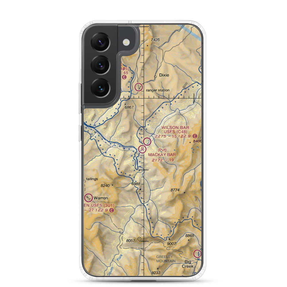 Mackay Bar Airport (ID28) VFR Sectional Samsung Case Samsung Galaxy S22 Plus model shown