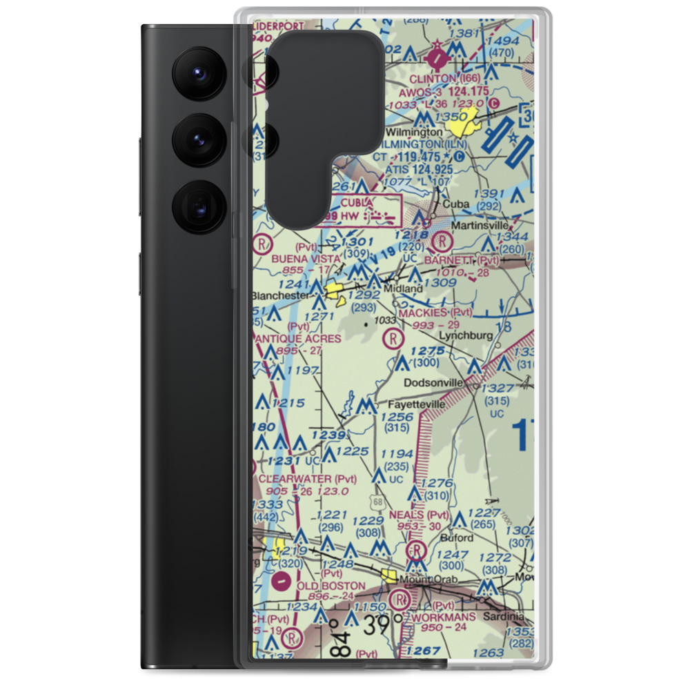 Mackie's Airport (2OA2) VFR Sectional Samsung Case Samsung Galaxy S22 Ultra model shown