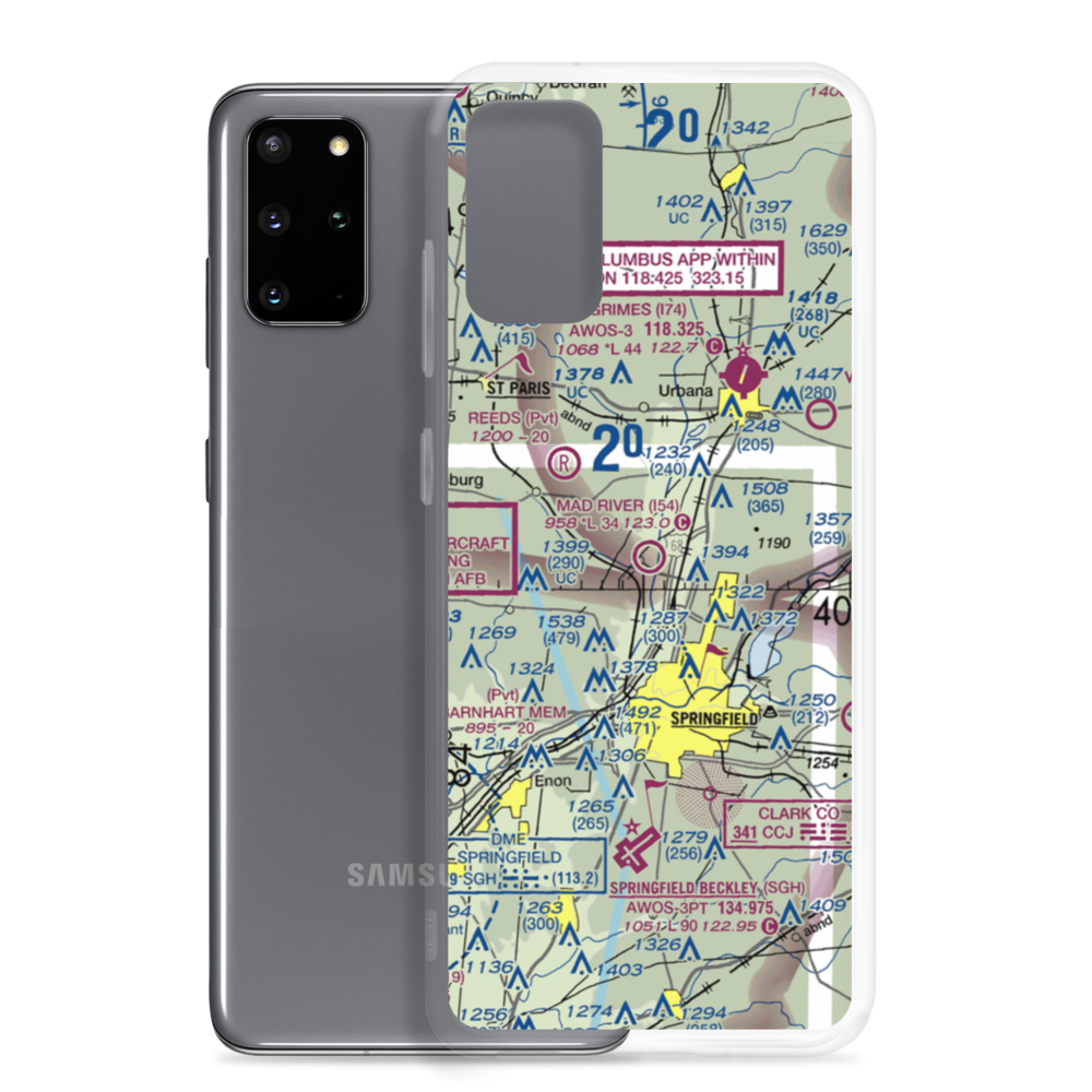 Mad River Airpark (I54) VFR Sectional Samsung Case Samsung Galaxy S20 Plus model shown