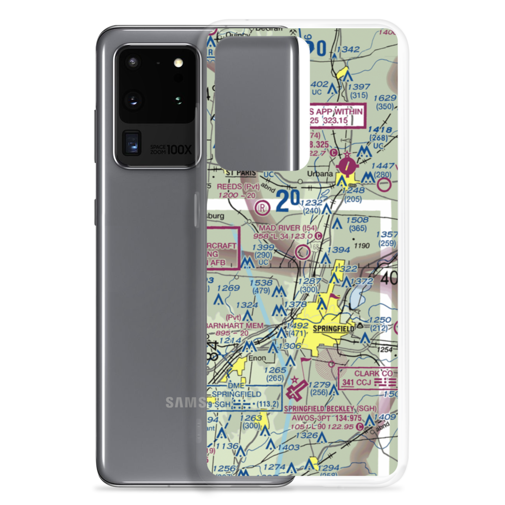 Mad River Airpark (I54) VFR Sectional Samsung Case Samsung Galaxy S20 Ultra model shown