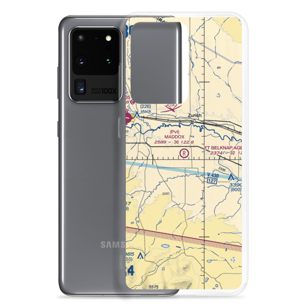 Maddox Ranch Co Airport (4U4) VFR Sectional Samsung Case Samsung Galaxy S20 Ultra model shown