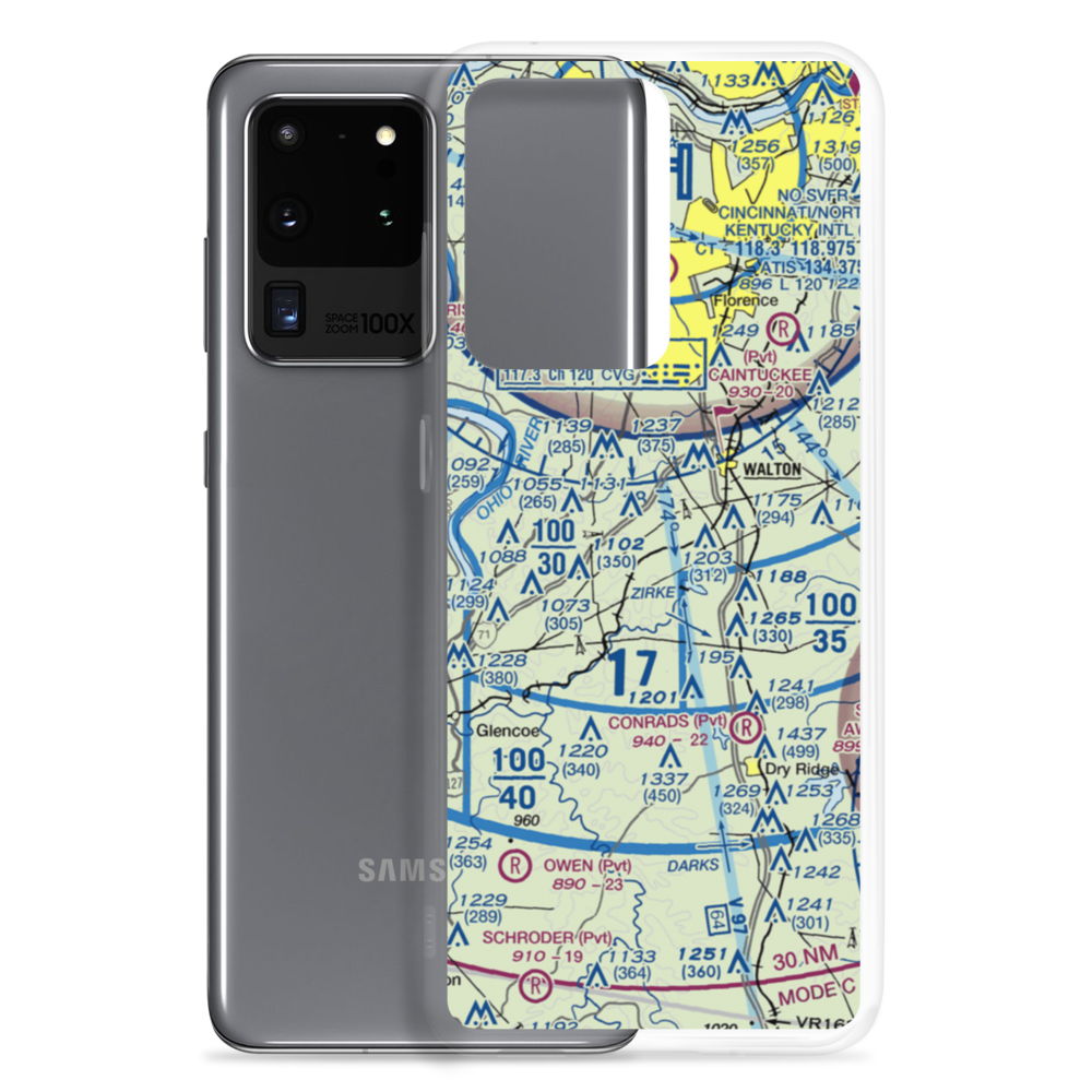 Madi's Meadows Airport (20KY) VFR Sectional Samsung Case Samsung Galaxy S20 Ultra model shown