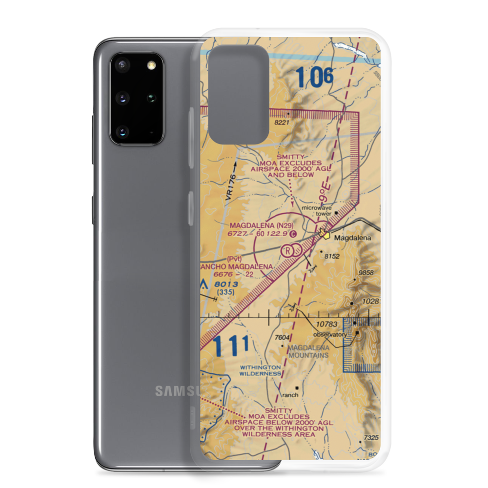 Magdalena Airport (N29) VFR Sectional Samsung Case Samsung Galaxy S20 Plus model shown