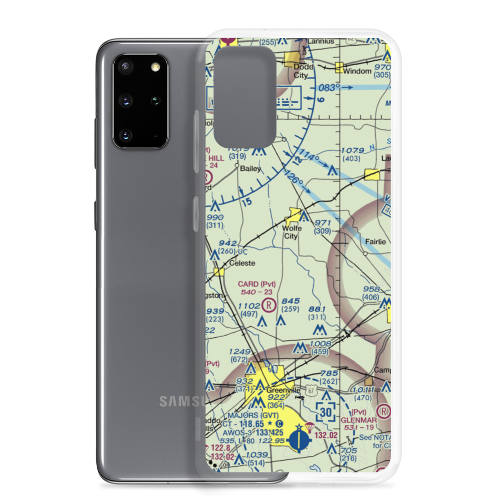 Magee Airport (42TX) VFR Sectional Samsung Case Samsung Galaxy S20 Plus model shown